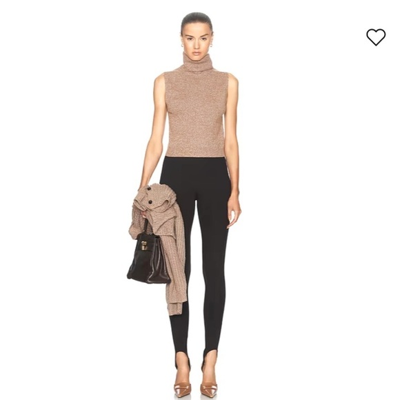 Maxmara Weekend Sleeveless Turtleneck Virgin Wool Blend Ribbed Luxe Knitwear - Picture 6 of 8